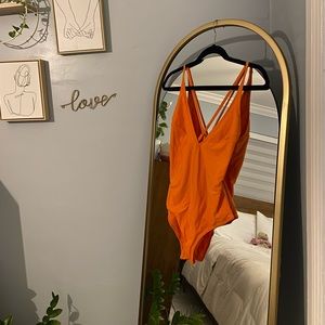 SUMMER SALE ! BRANDNEW WITHOUT TAGS Orange Bathing Suit